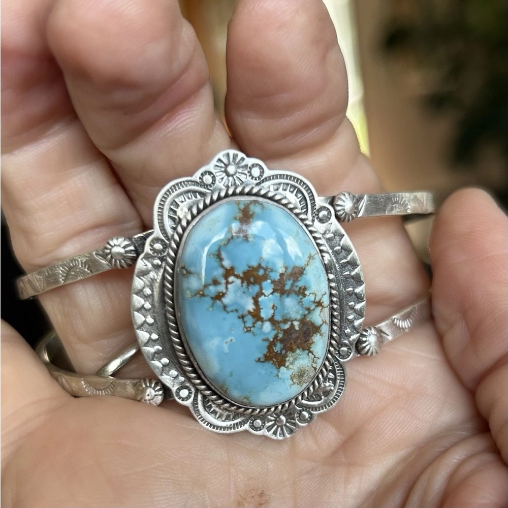 Golden Hills Turquoise Sterling Silver Cuff Bracelet